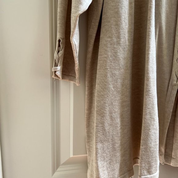 Lety & Me Aubree Back Detail Cardigan - Beige - Size 2X NWT - Picture 6 of 10